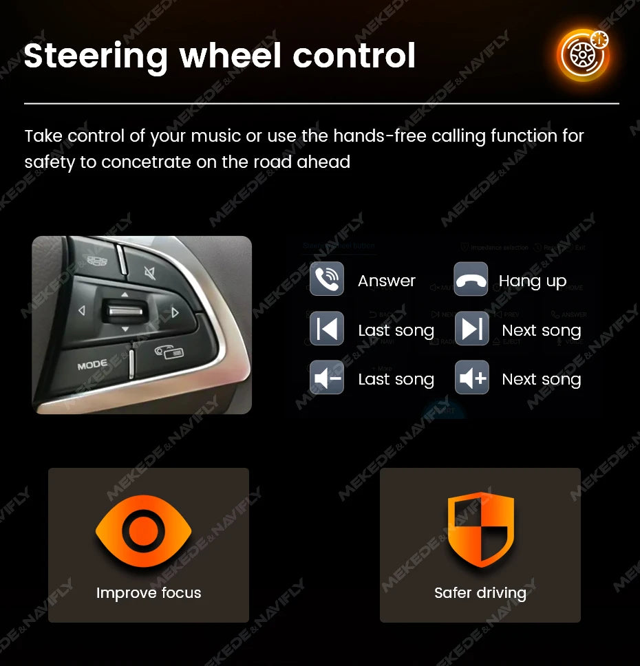 MEKEDE 7" 1Din for Universal Car Radio MP5 Touch Screen DVD Video Multimedia Player Support Mirror Lin-k BT SWC FM Camera Stereo