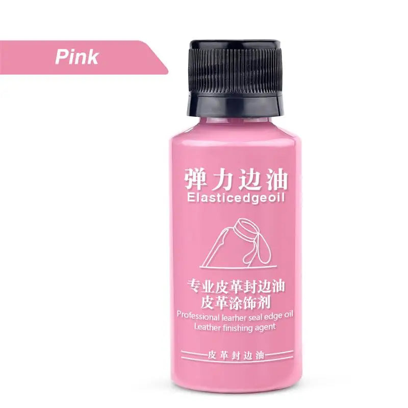 30ml Stretch Matte Elastic Edge Sealing Oil Leather Dye Coloring Coats Edges Repair Wrap Liquid DIY Leather Craft Paint Pigment