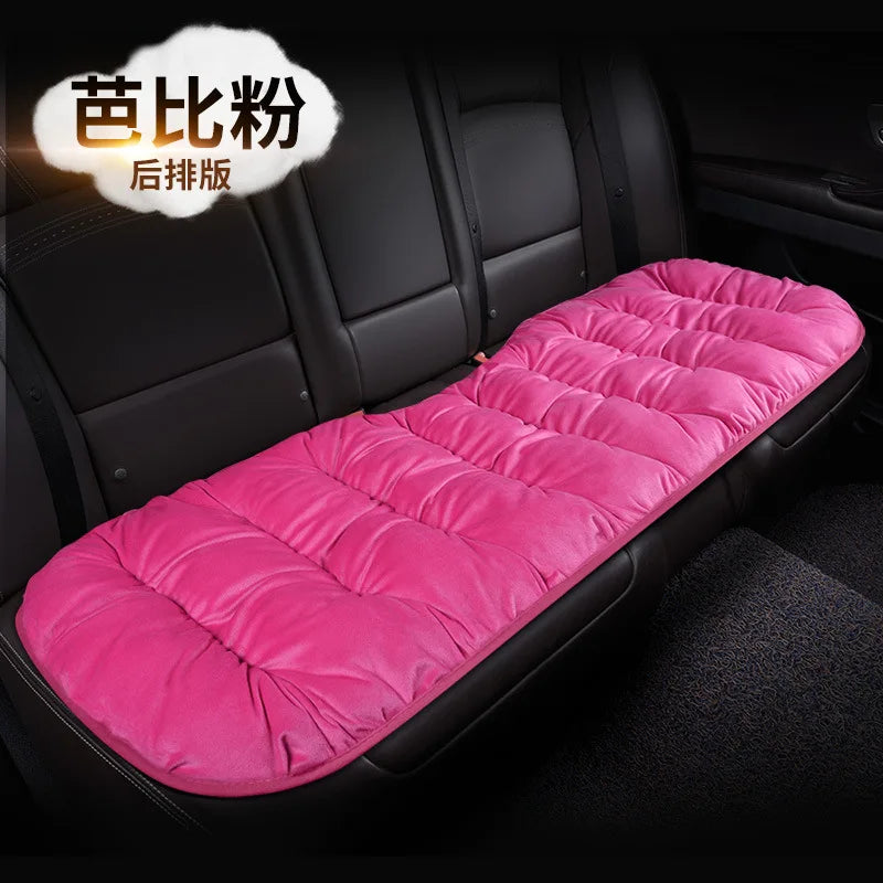 Winter Car Seat Cover with Back Pad Warm Slip-resistant Car Seat Cushion Chair Protector Universal for Suv Pick-Up Truck Sedan