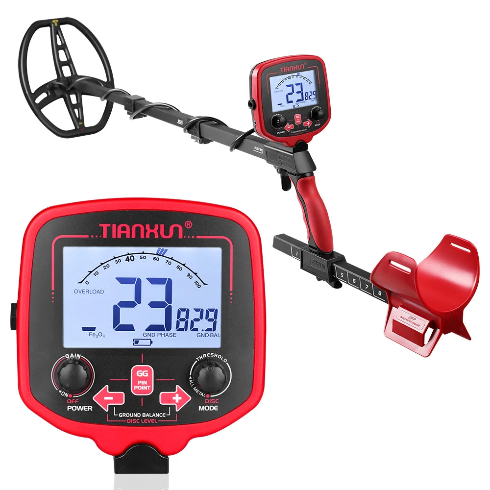 Metal Detector TX-850L Gold Metal Detector High Performance Underground Metal Detector Finder Treasure Hunter Gold Prospector