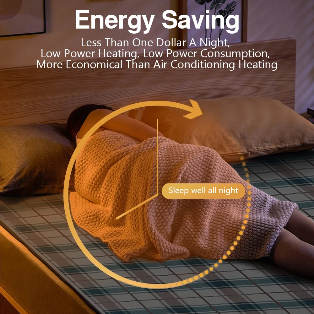 110/220V Electric Blanket Thicker Heaters Home Bed Sheet Thermal Mat 3 Size Winter Home Thermostat Double Body Warmer Pads