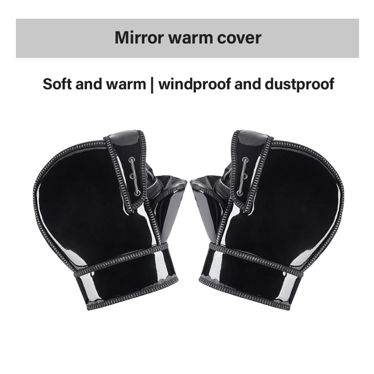 Thick Motorcycle Handlebar Muffs Protective Motorcycle Scooter ATV UTV Winter Warmer Gloves Grip Handle Bar Muff Rainproof Warm