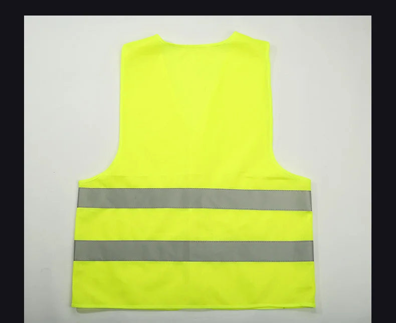 1Pc Reflective Strip Vest Car Emergency Fluorescent High Visibility Safety Vest Motorcycle Jackets Reflective Clothing Hi-Vis