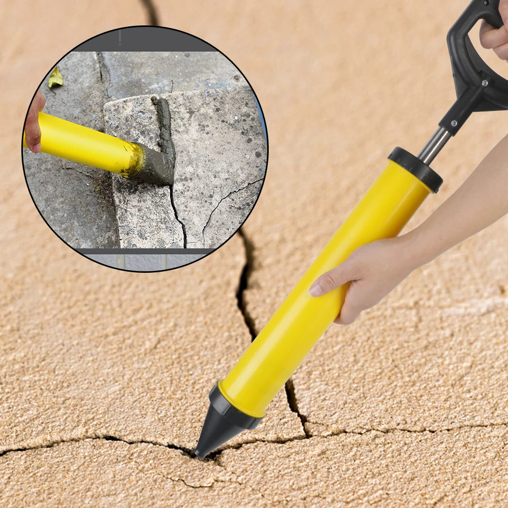Caulking Gun Cement Lime Pump Grouting Mortar Sprayer Applicator Grout Filling Tools with 4 Nozzles Caulking Gun