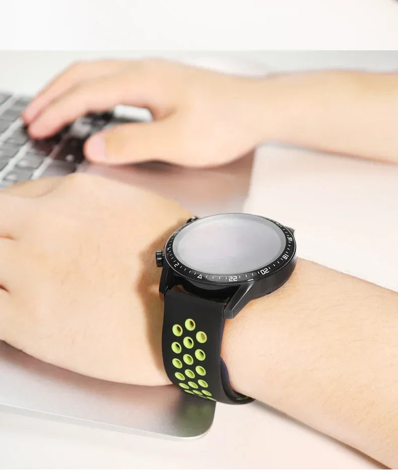 22mm 20mm watch Band for Samsung Galaxy Watch 7-6-5-pro-4-Classic/active 2 Silicone sport bracelet Huawei GT 4-3-2e-pro strap