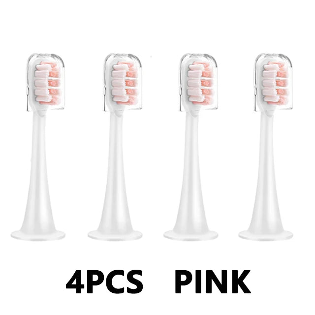 4pcs Replacement Brush Heads For Xiaomi Mijia T300 T301 T500 Sonic Electric Toothbrush Head DuPont Soft Bristle Nozzles