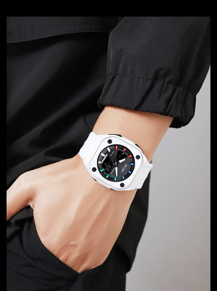 SKMEI 2328 New Original Sports Digital Electronic Watch Dual Display Multi Functional Men's Waterproof Clock relógios masculino