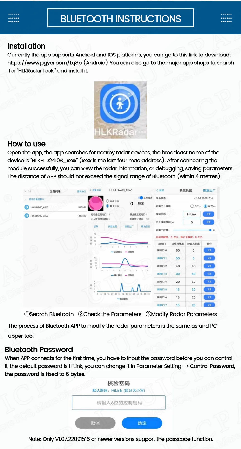 LD2410C 24GHz Human Presence Sensor FMCW Wave Radar Induction Module Body Heartbeat Detection Sensors High Accuracy