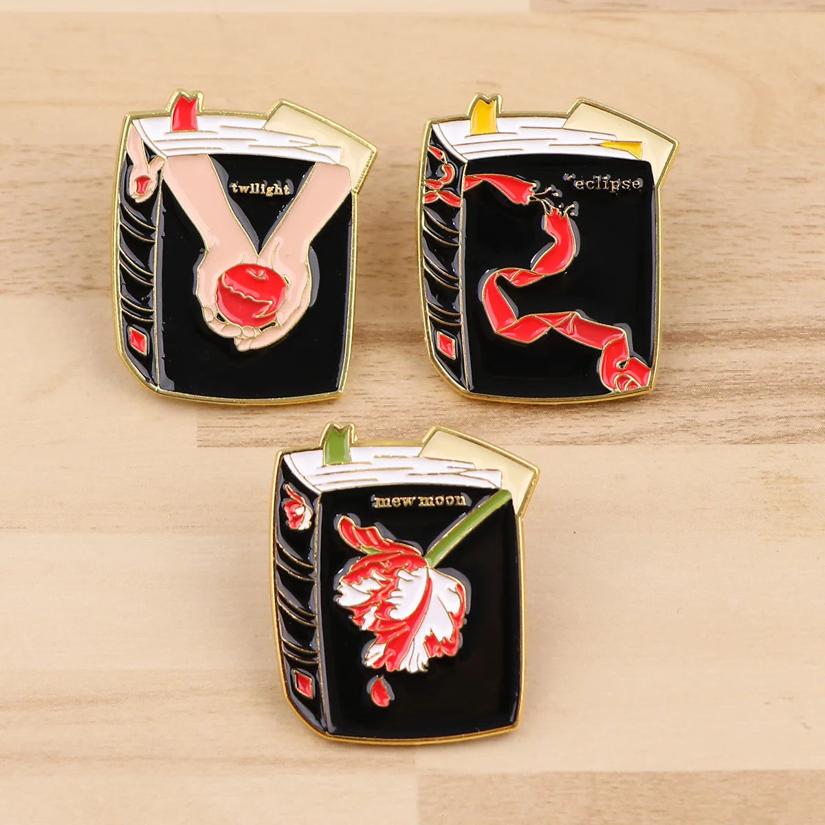 Love Movie Characters Pins Cartoon Badges Brooches for Clothing Enamel Pin Couple's Badges Jewelry Accessories Gifts for Friends