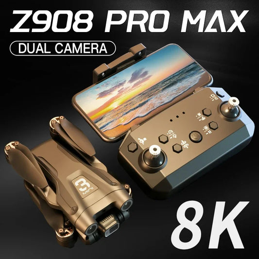 Z908 Pro Max Drone Professional 8K GPS Dual HD Aerial Photography FPV Brushless Obstacle Avoidance Quadcopter 9000M