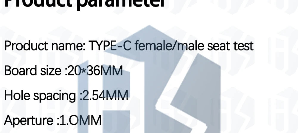 Type-C Male to Female USB 3.1 Test PCB Board Adapter Type C 24P 2.54mm Connector Socket For Data Line Wire Cable Transfer