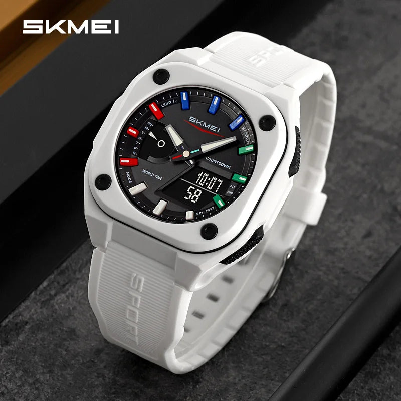 SKMEI 2328 New Original Sports Digital Electronic Watch Dual Display Multi Functional Men's Waterproof Clock relógios masculino