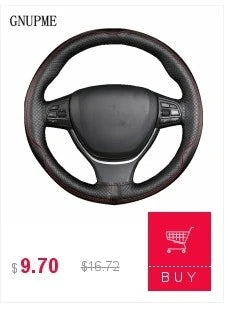 DIY Soft Fiber Leather Steering Wheel Covers Universal braid Car steering-wheel With Needles And Thread Interior accessories