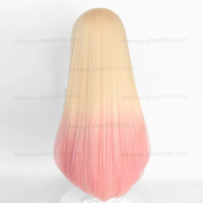 Anime Marin Kitagawa Cosplay Wigs 80cm Long Straight Pink Dyed Gradient Heat Resistant Synthetic Hair