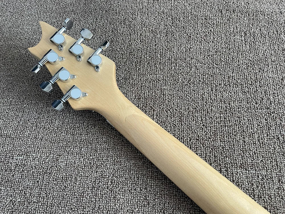 Electric Guitar with Zebra Pickups, Tremolo Bridge, Sunburst  color,High Quality, can be customized,In Stock, Fast Shipping