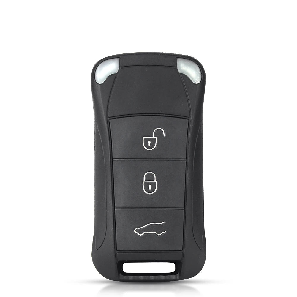 KEYYOU Shell Remote Flip Folding Car Key Case Fob 2/3 Buttons For Porsche Cayenne GTS 2004 2005 2006 2007 2008 2009 2010 2011