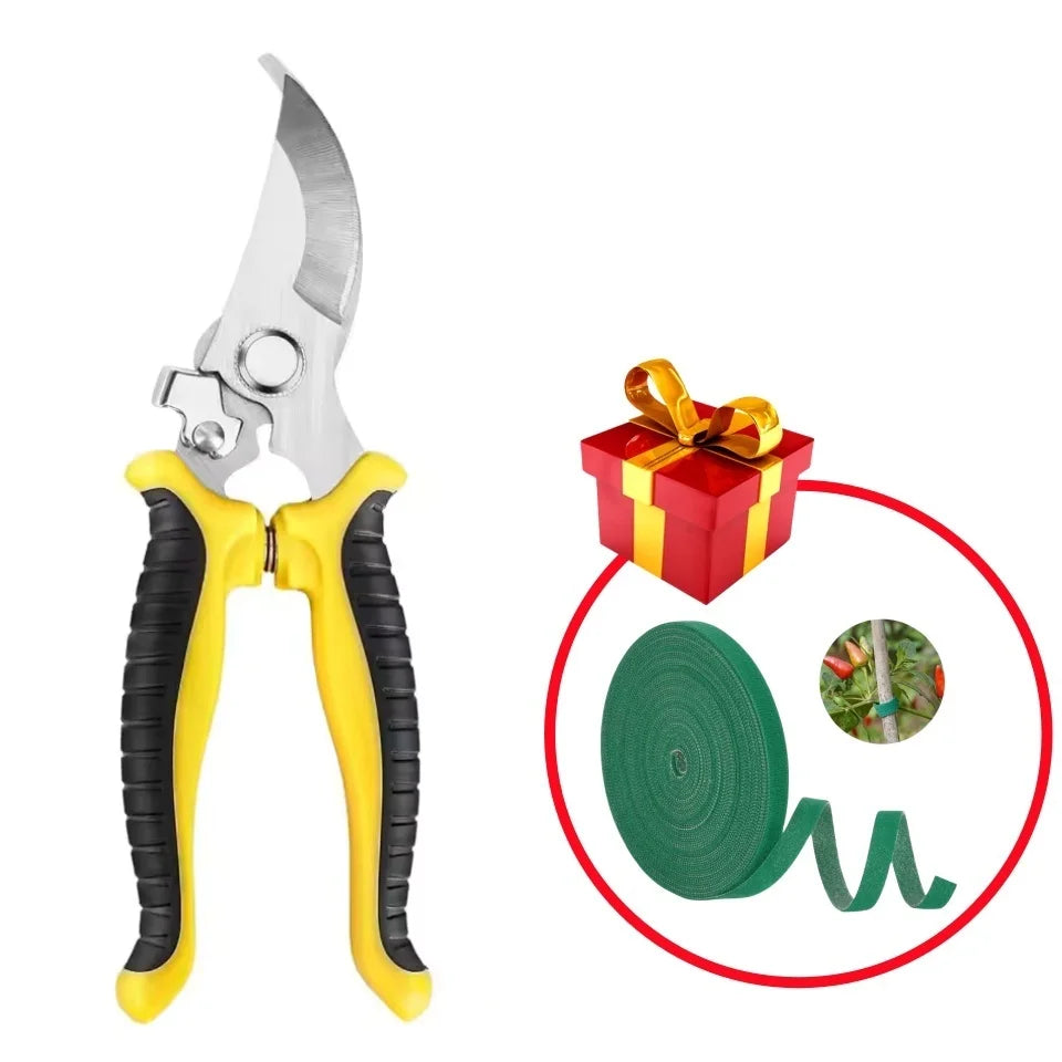 3PCS Garden Scissors Set Gardening Tool Scissors Stainless Steel Professional Gardening Scissors with Non-slip Ergonomic Handles
