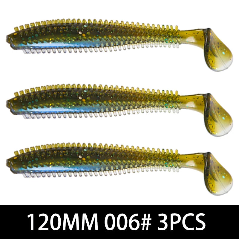 Silicone Soft Bait Fishing lure With Particles Fishing Bait 80MM120MM Pike Perch Fishing Artificial Bait Simulation Bait рыбалка