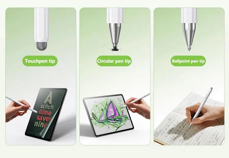 Lenovo universal three pen tips stylus For Android IOS Capacitive Screen For iPad Apple Pencil Huawei Xiaomi Samsung Tablet Pen