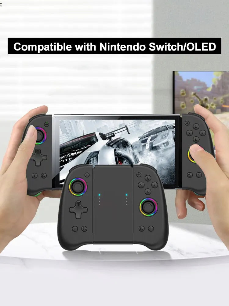 Wireless Joypad Controller L/R For Nintendo Switch / OLED Lite Automatic Wake-up Gamepad Joysticks Con Crossing Six-axis