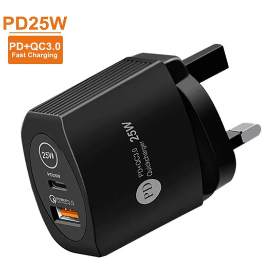 Olaf USB C Charger Fast Charging PD 25W Type C Charger Phone Charger Quick Charge 3.0 Adapter Compatible With IPhone Xiaomi Huaw