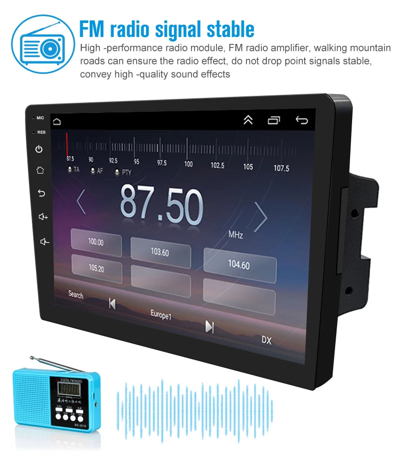 2 Din Android 12 Car Radio Multimedia Video Player Navigation GPS 9 inch Stereo Head unit For Nissan Kia Honda Toyota