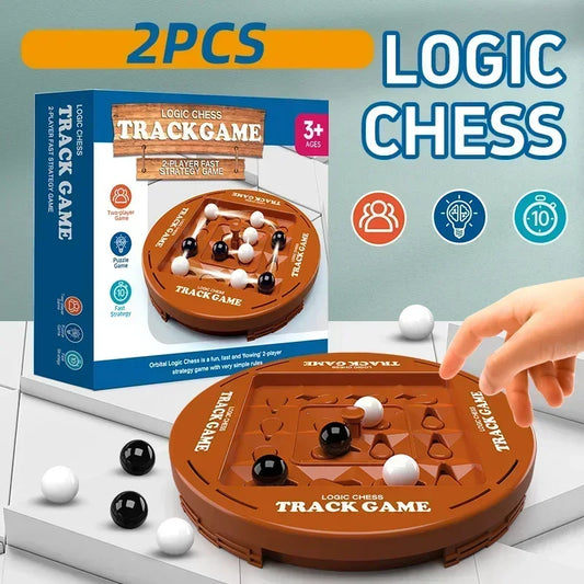 New Track Logic Chess Pair Battle Black and White Go Children's Thinking Training Brainstorming Board Game Party Toy Gifts