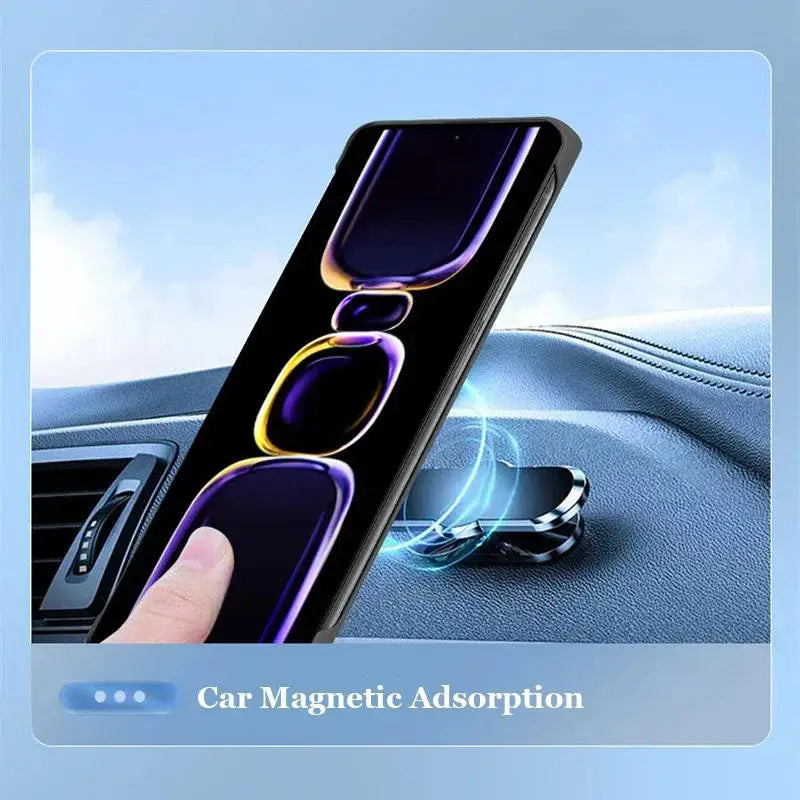 Graphene Heat Dissipation Magnetic Phone Case for Samsung S25 Edge S24 S23 S22 S21 S20 FE Plus Note 20 Ultra Frameless Cover