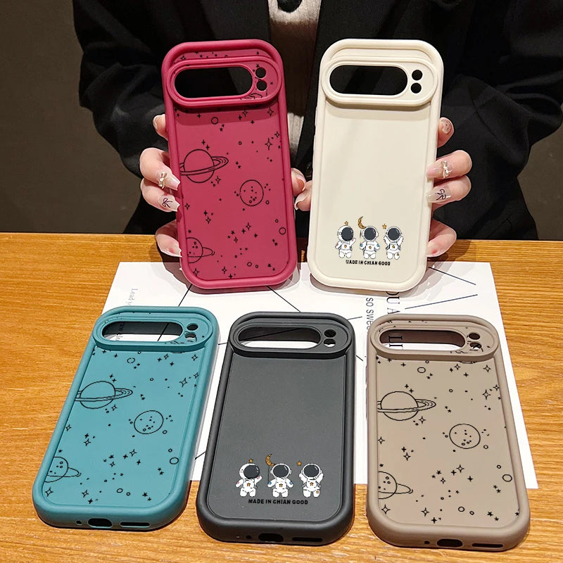 Cartoon Print Case For Google Pixel 10 8 Pro 9A 8A 10 9 Pro XL 7A Shockproof Soft Silicone Phone Protector Cover For Pixel 7 Pro