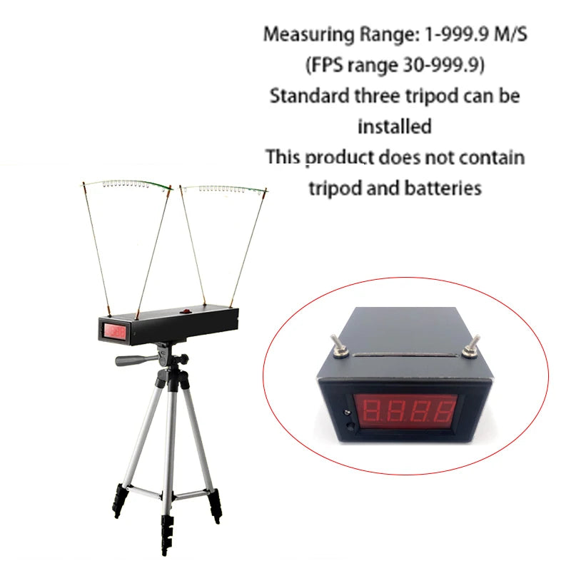 Speed Meter 30-9999 FPS Speed Meter for Shooting Chronograph Speed Meter Velocimetry Slingshot Bullet Speed Measuring Tools