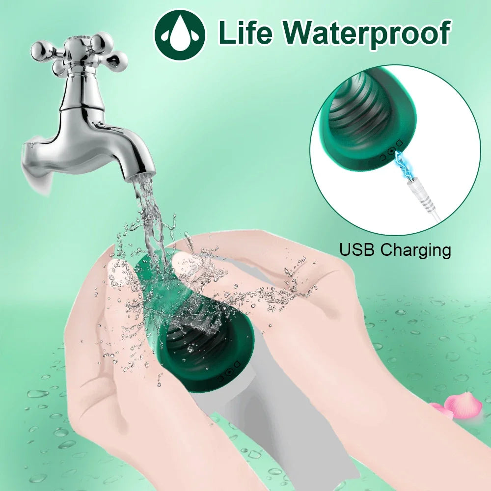 Glans Trainer for Men Powerful Vibrating Penis Training Glans Masturbator Lasting Endurance Massager Vibrator Erotic Sex Toys