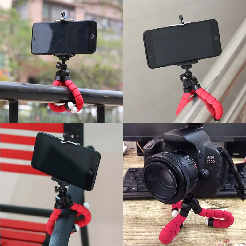 Mobile Phone Holder Flexible Octopus Tripod Bracket for Mobile Phone Camera Selfie Stand Monopod Support Photo Remote Control
