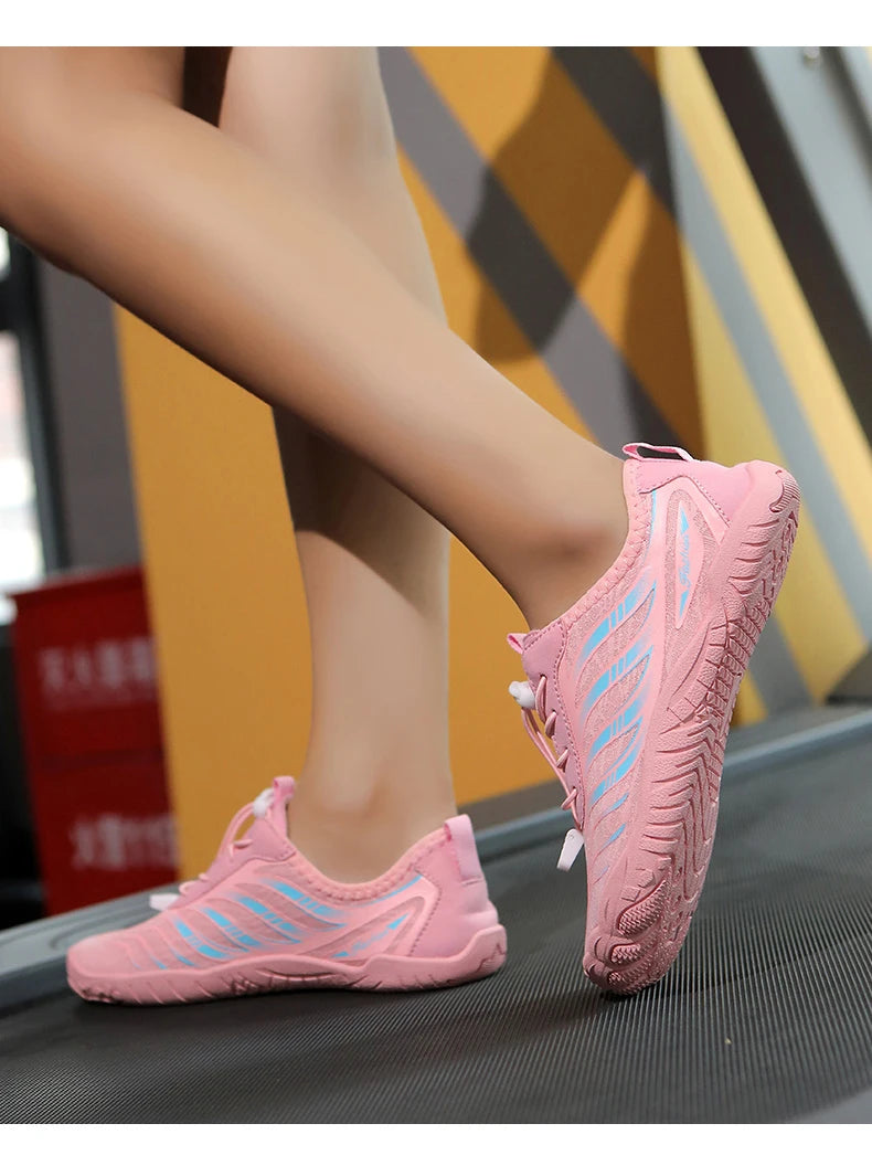 New Arrival Water Shoes Qiuck-Dry Aqua Shoes Men Women Outdoor Beach Swimming Wading Breathable Five-Finger Sneakers Size 36-46