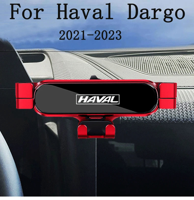 Car Phone Holder For Haval Dargo 2021 2022 2023 Car Styling Bracket GPS Stand Rotatable Support Mobile Accessories
