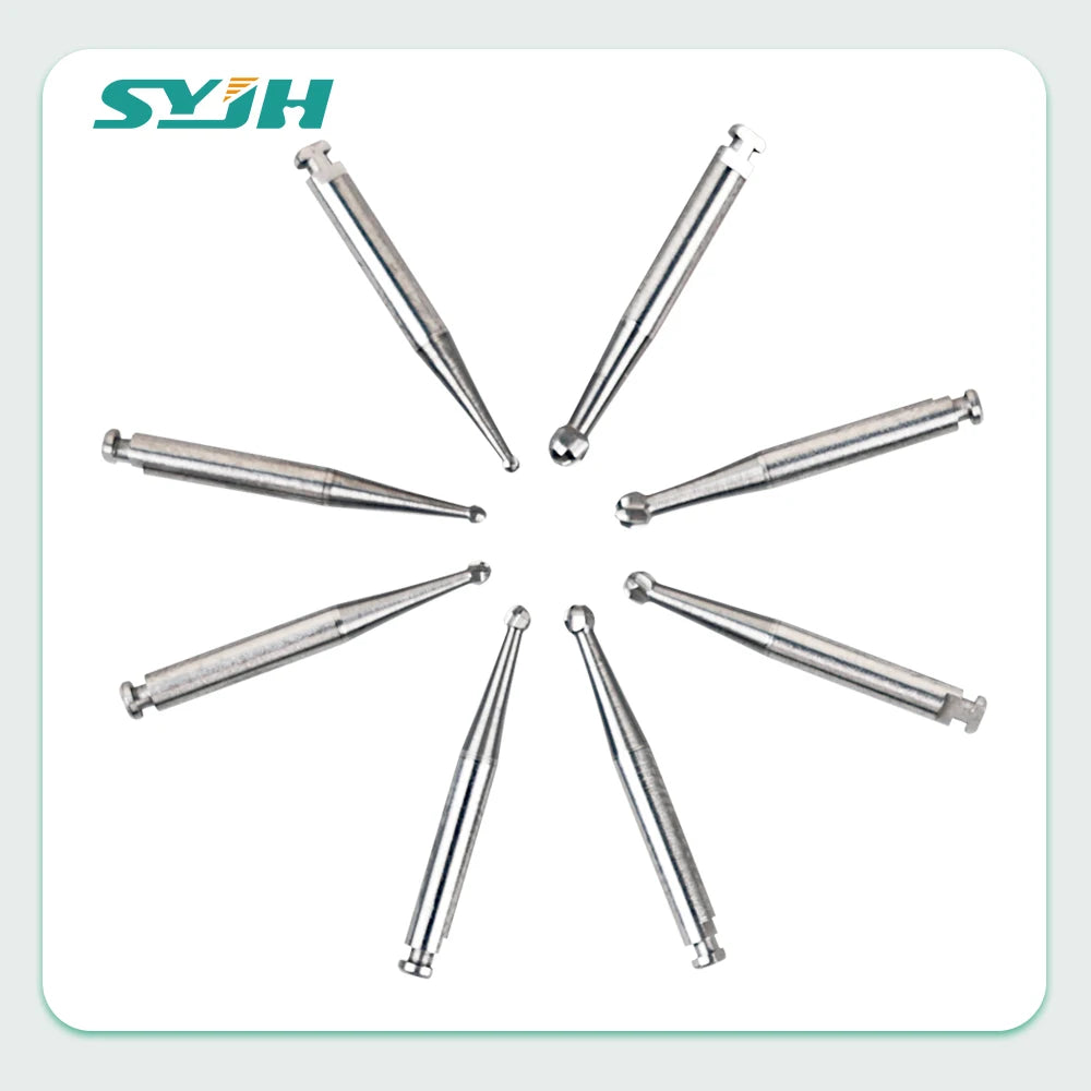 5Pcs/box Dia.2.35mm Dental Round Bur RA Series Tungsten Carbide Bur For Low Speed Contra Angle Handpiece Polishing Tool Material