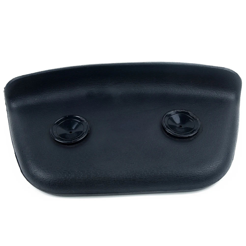 1pc PU Spa Bath Pillow Bathtub Headrest Waterproof Bath Cushion BLACK Bathtub Pillow For Neck Head Support 265*150*60mm