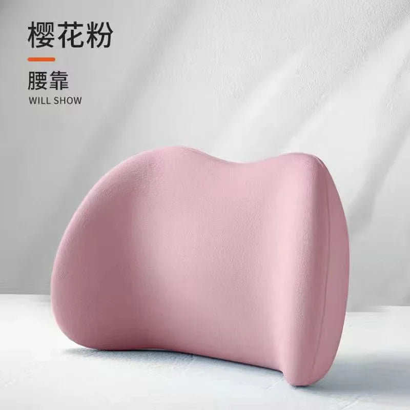 Car Headrest/Lumbar Support Car Neck Pillow Waist Cushion Driver Seat Backrest Car Cushion Driving Lumbar Support Waist Support