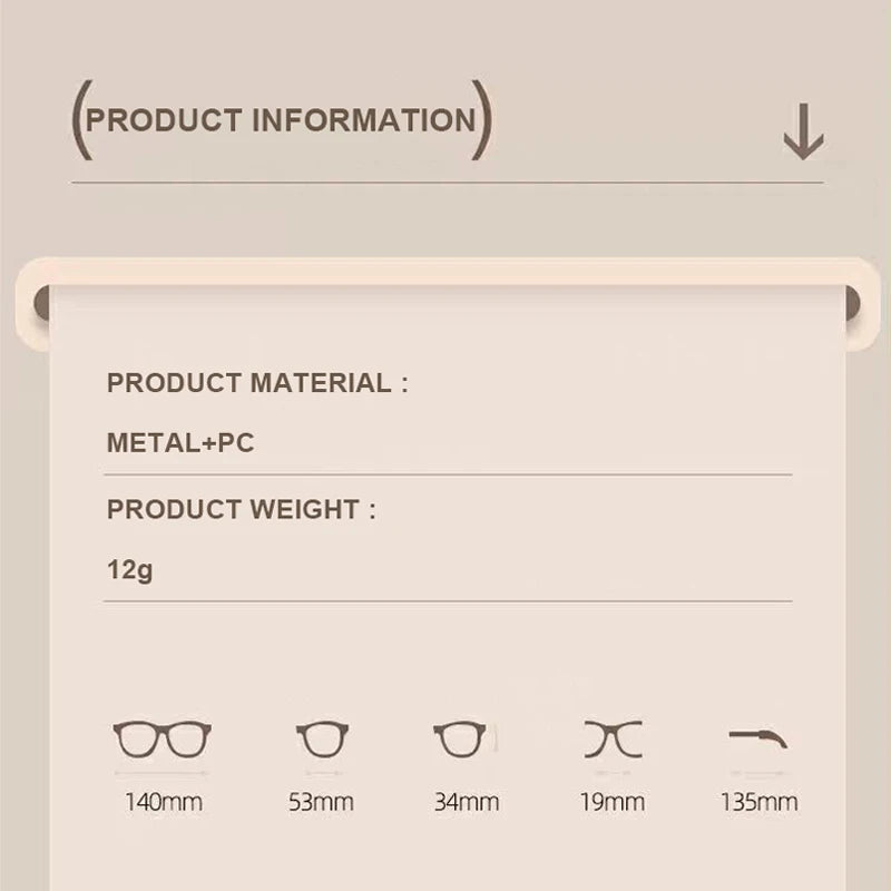 New Oval Thick Frame Reading Glasses Literary Simple Blue Light Anti-blue Light Elderly Glasses Reading Glasses JH5002