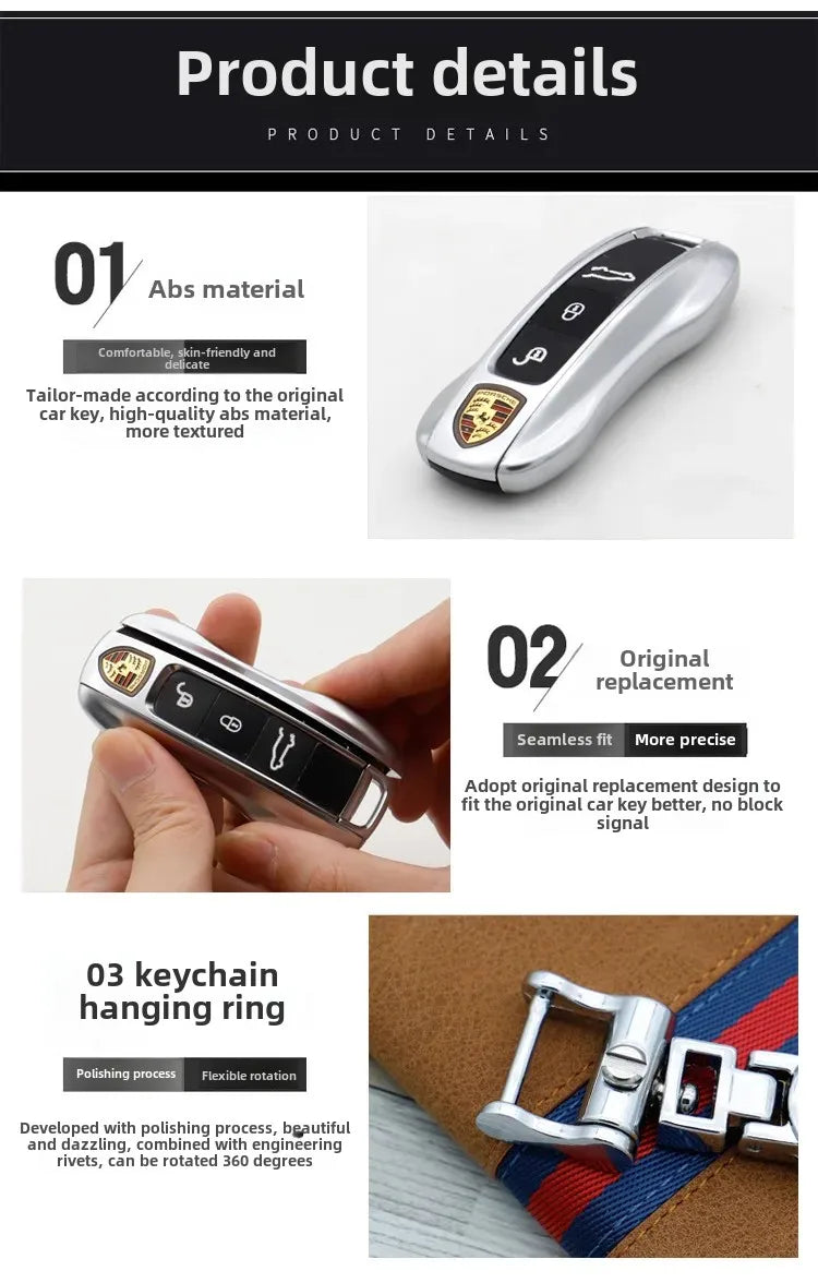 Porsche Cayenne Key Case 718 Parameira 911 Key Bag Left And Right Modification Auto Key Holder Chinese Mainland Origin