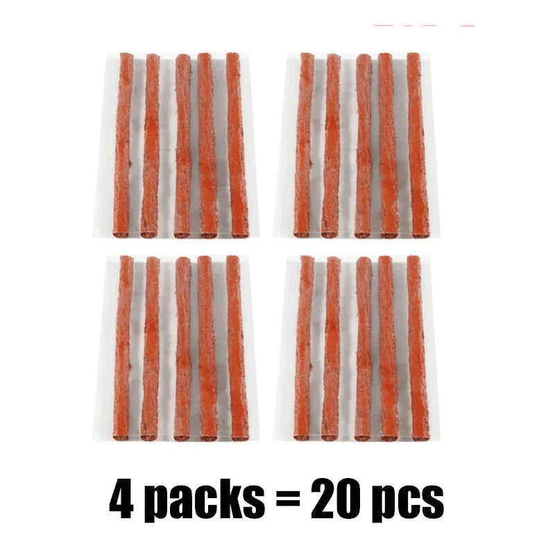 Tire Repair Kit Tools with Rubber Strips Car Truck Motorcycle Tire Repair Plug Into The Hole Tubeless Tyre Puncture Repair Set