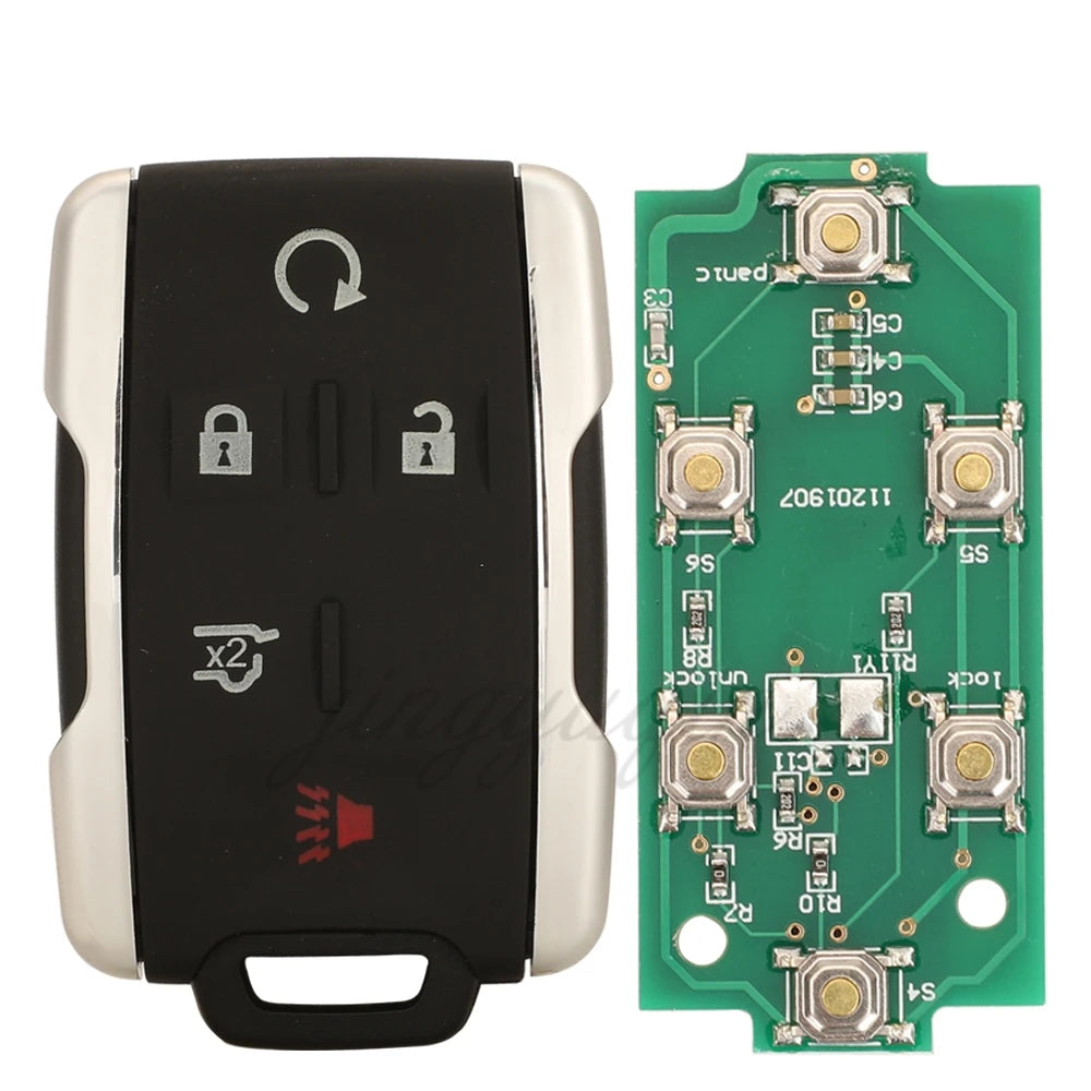 Jingyuqin Remote Smart Car Key Fob 315/433MHZ For Chevrolet Colorado Silverado Tahoe Suburban GMC Canyon Sierra Yukon 2014-2019