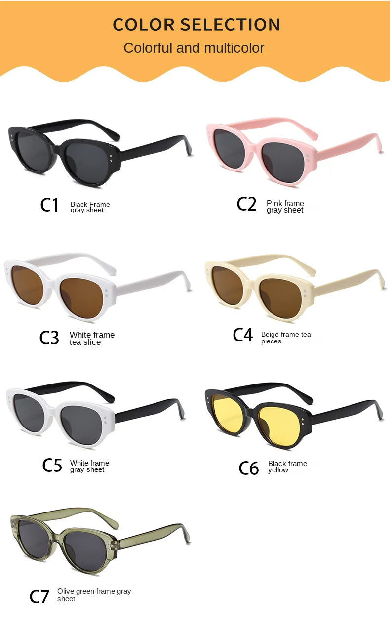 Fashion Children Cat's Eye Sunglasse Brand Designer Retro Boys Girls Eyeglasses Cute Baby Shade Eyewear Kids Sun Glasses UV400