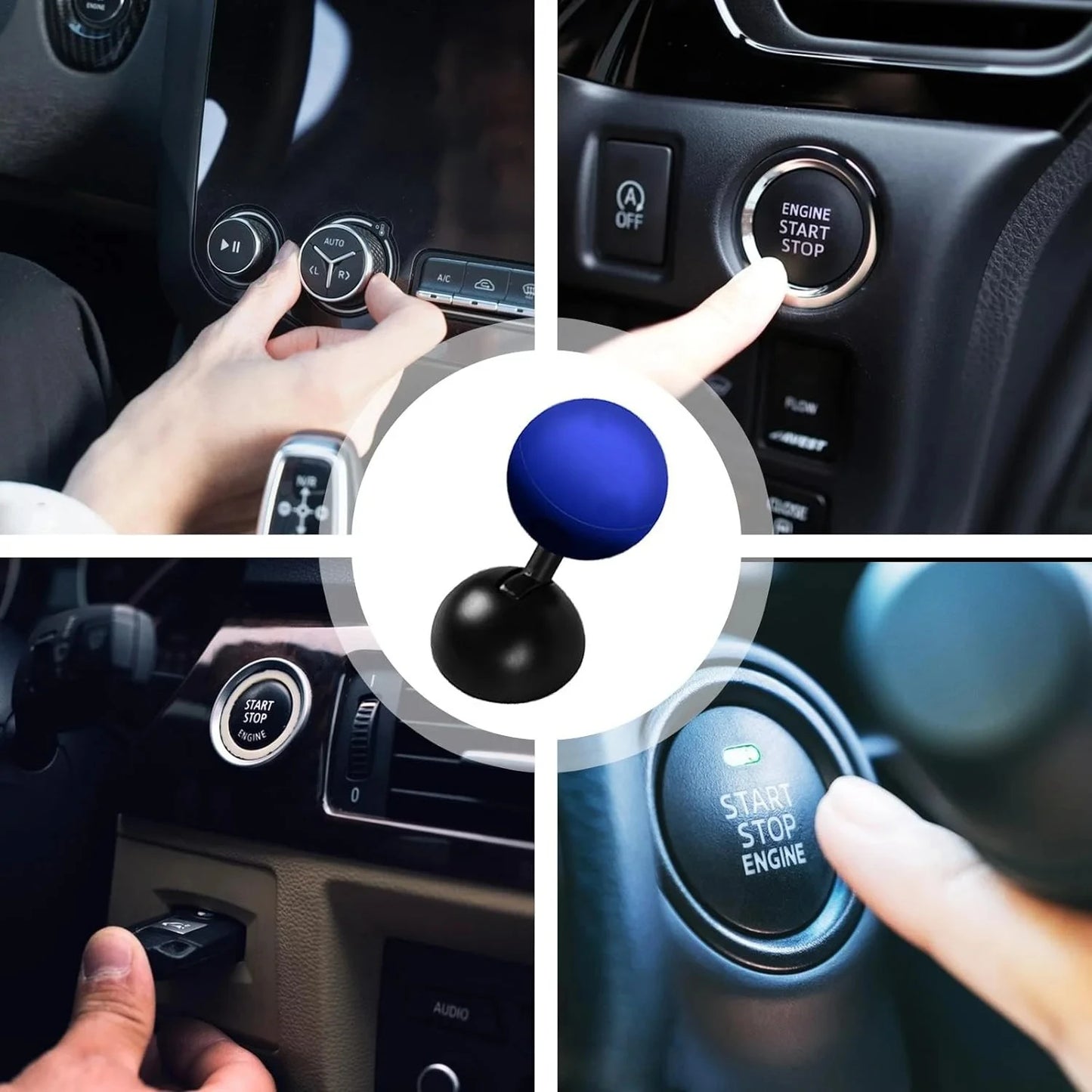 Car start button cover One-click start button rocker button cover Decorative accessories Car modification tool