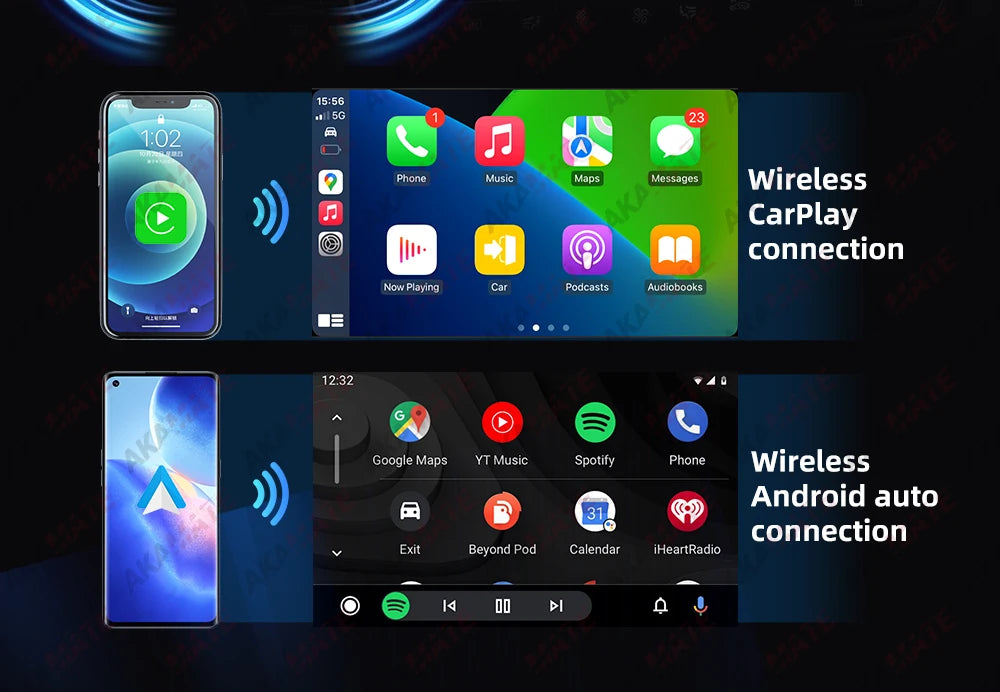 Wireless CarPlay for BMW ID6 ID7 ID8 ID9 OEM Wired to Wireless Android Auto AI Box Intelligent System Android 13 4+64GB 8+256GB