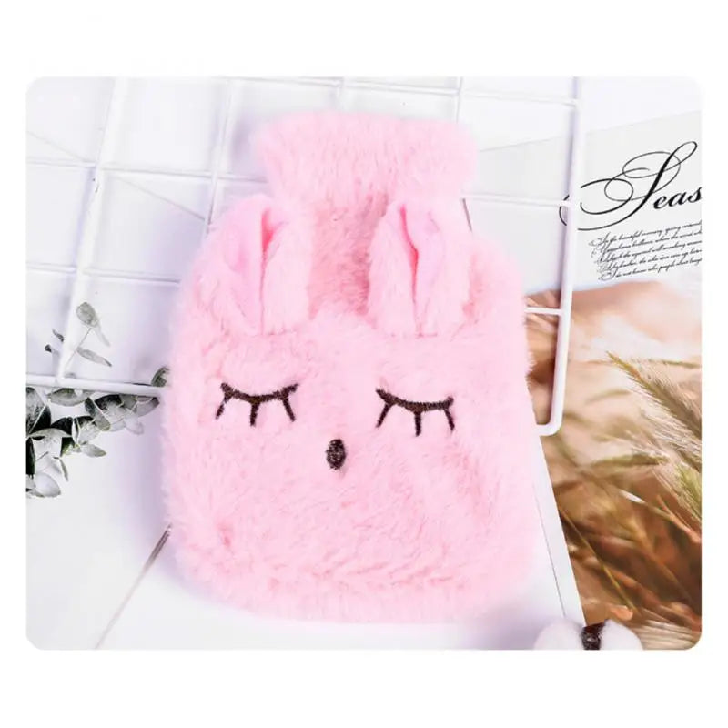 Cute Hot Water Bottle Bag For Plush Shoulder Hand Warmer Heat Pack Warm Belly Instant Hot Pack Winter Water Heating Pad