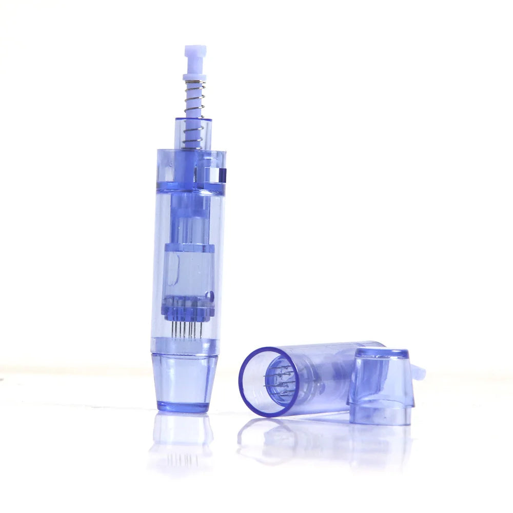 10pcs Professional Blue Bayonet Needles Cartridges 9 12 24 36 42pin  Nano Size For Derma Microneedling Pen A1 Face Skin