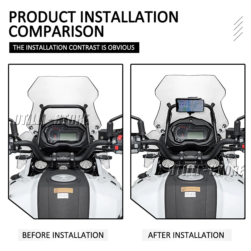 2014 - 2019 Mobile Phone USB Navigation Bracket Motorcycle GPS Mount 13/16mm Crossbar For BMW F800GS F 800 GS ADV ABS Adventure