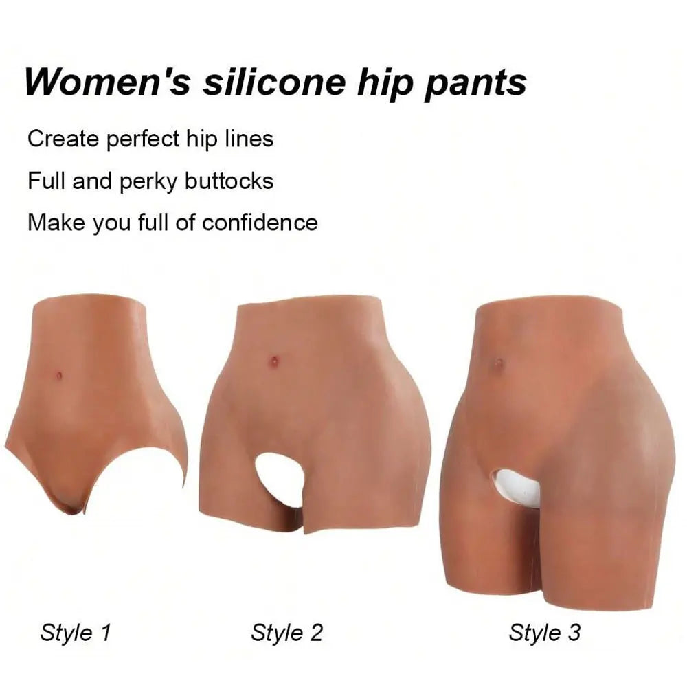 Women's High Waist Shaping Pants Silicone Hip Enhancer Artificial Butt Lifter Enhance Body Curves Hip Opening Underwear