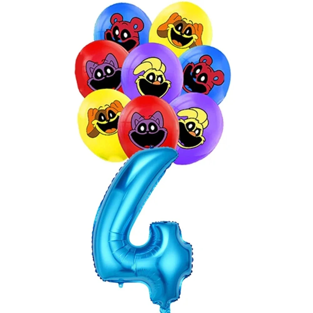 Smiling Critters Catnap Party Supplies Disposable Cup Plates Balloons Banners Cake Decorations Kid Boy Birthday Gift Baby Shower