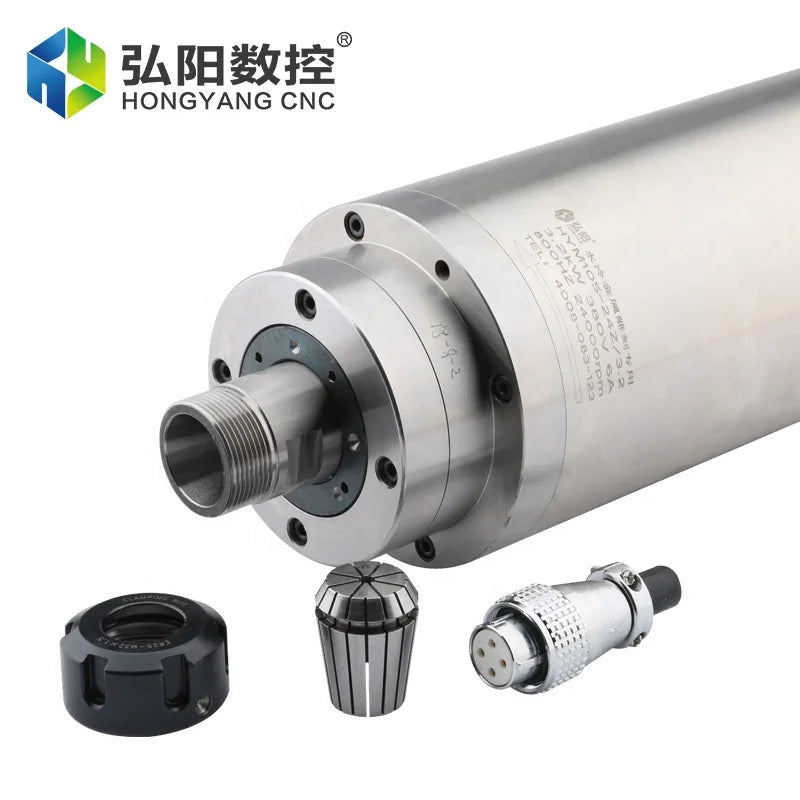 HotHYCNC 3.2kw Spindle Motor Water Cooled 4 Bearings Ac Motor in Machine Tool Spindle Motor for Cnc LatheMetal Drilling Milling